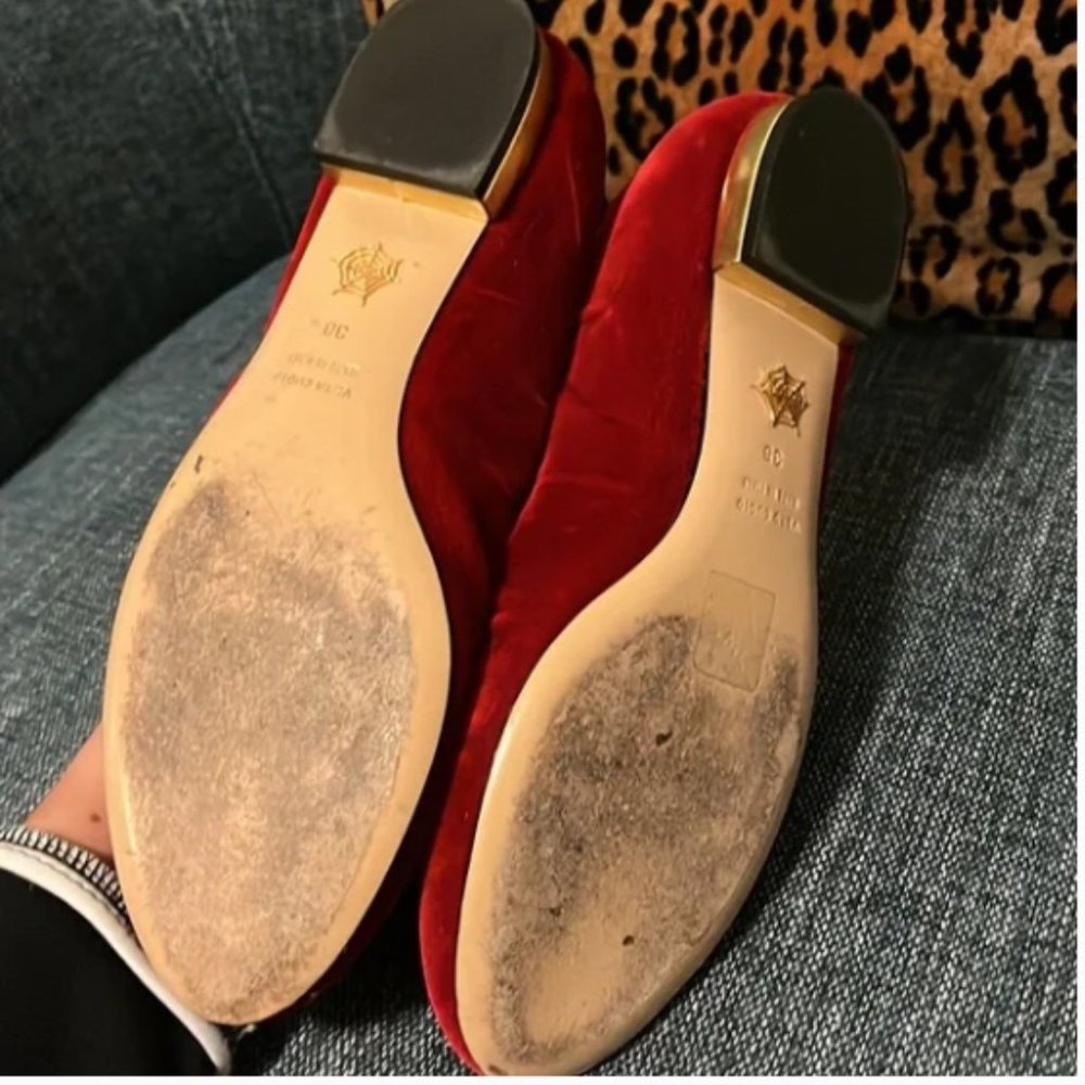 - Charlotte Olympia red flats - Picture 2 of 2